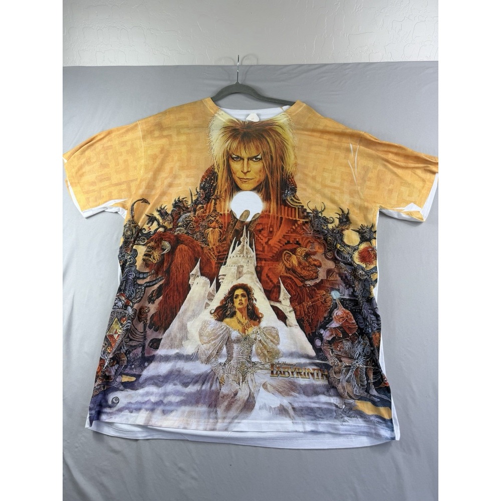 Logo Vision David Bowie Labyrinth graphic tee, men's 3x ss t-shirt